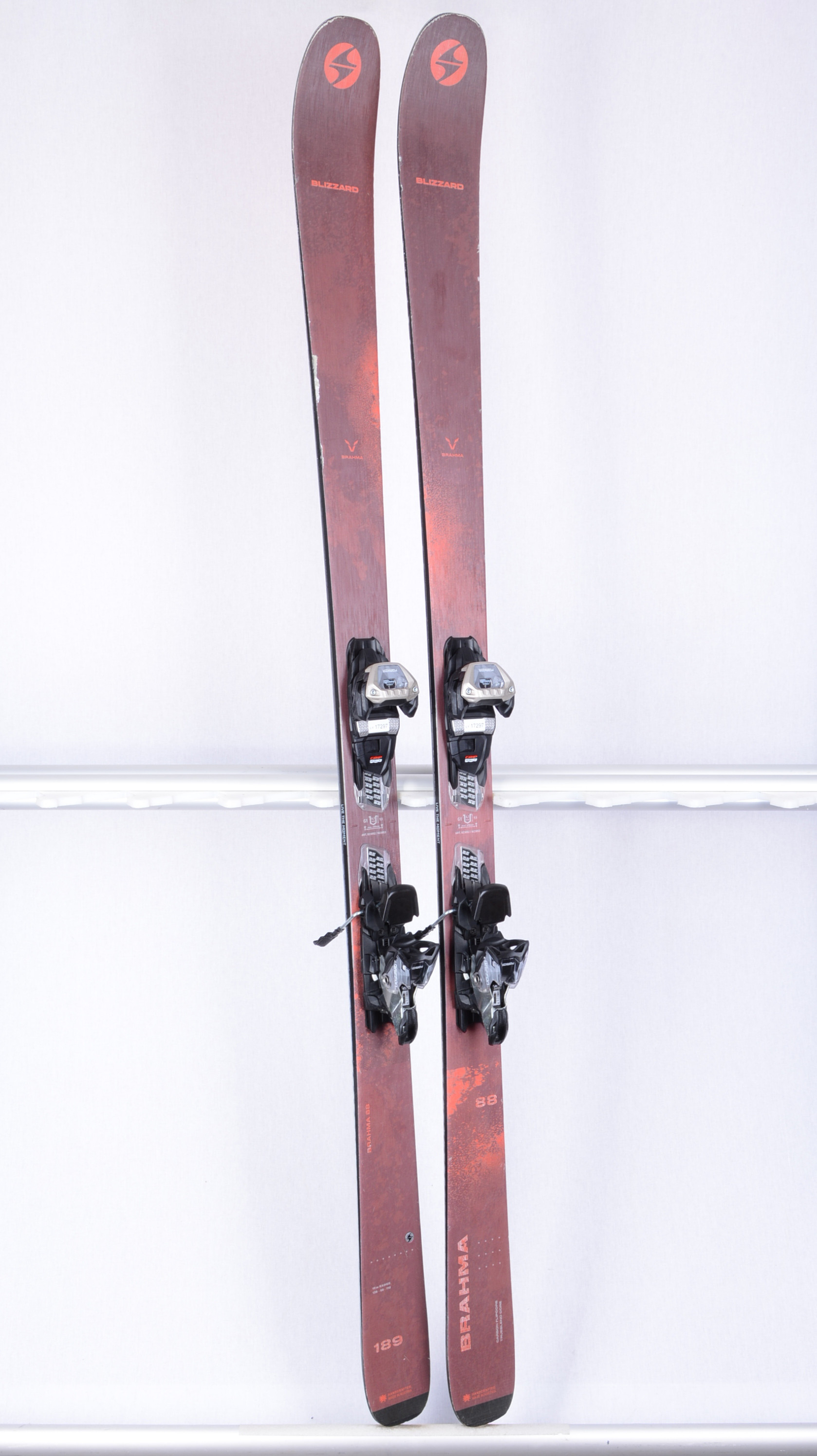 Ski BLIZZARD BRAHMA 88 2023, brown/orange, carbon flipcore, grip walk +  Marker Griffon 13
